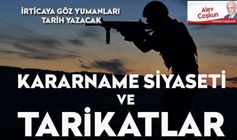 Kararnamelere dayalı siyaset ve tarikatlara gönderilen çiçek