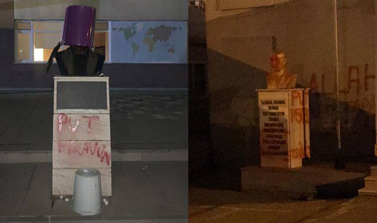 Tekirdağ'da iki okulda daha Atatürk büstüne saldırı