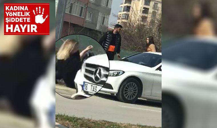 8 Mart Dünya Kadınlar Günü'nde sokak ortasında kadına şiddet