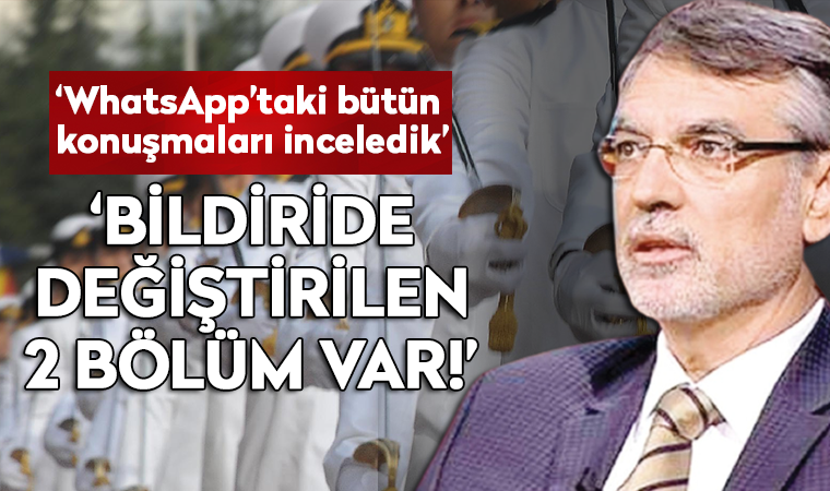 Emekli amiral Çetin, kısa sürede 104 amiralin onayının nasıl alındığına dikkat çekti