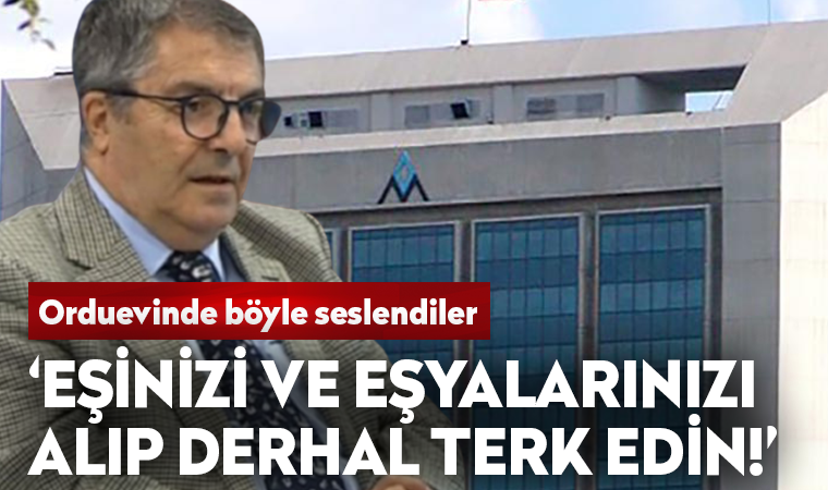 Emekli Amiral Özbey Orduevi'nde yaşadıklarını anlattı