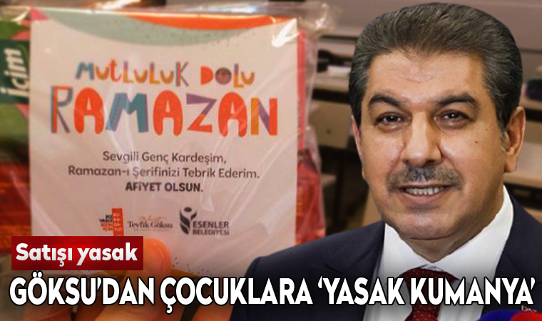 AKP'li Tevfik Göksu, çocuklara 'yasak kumanya' dağıttı