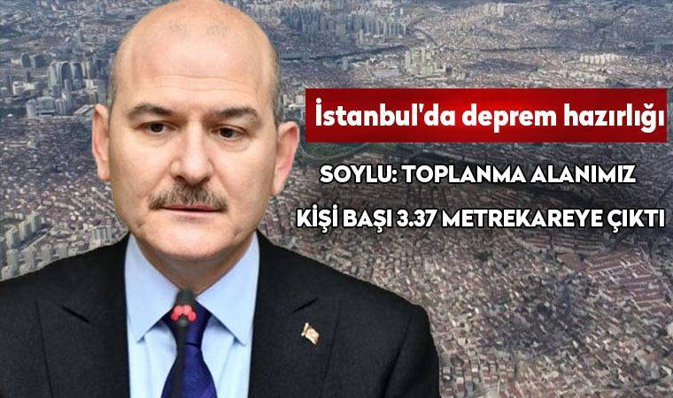 Bakan Soylu: İstanbul özelinde ciddi bir deprem hazırlığı içindeyiz