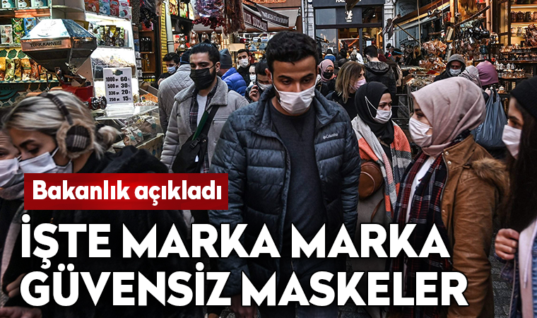 Bakanlık marka marka açıkladı: İşte güvensiz maskeler