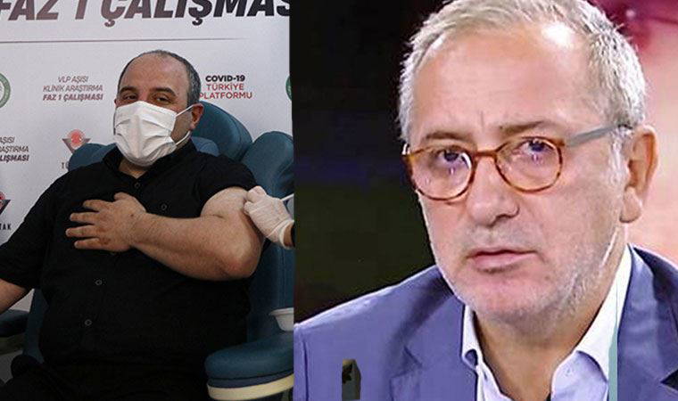 Bakan Varank'tan Fatih Altaylı'ya aşı yanıtı