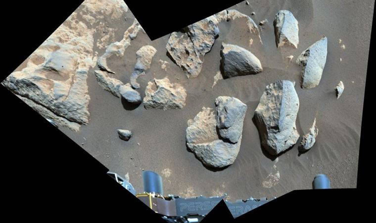 Mars'tan yeni fotoğraf: NASA sorun giderirken Perseverance boş durmadı