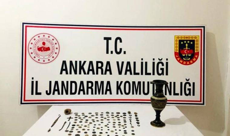 Ankara'da Roma ve Selçuklu dönemine ait 125 tarihi eser ele geçirildi