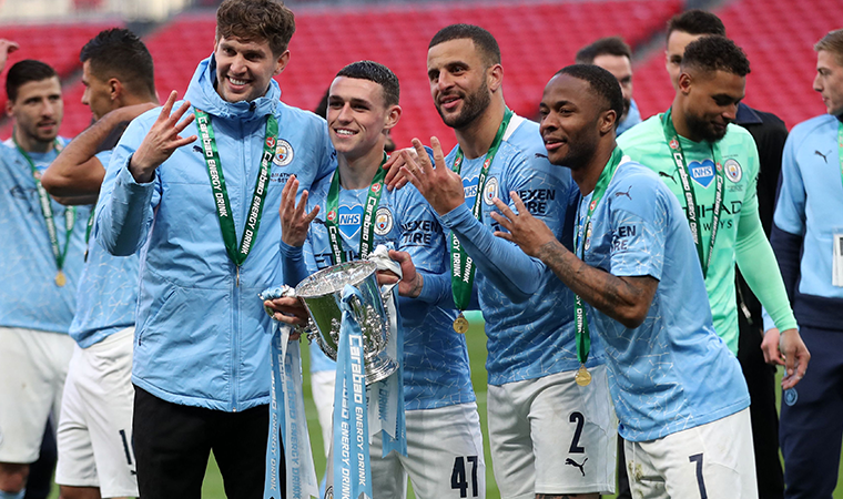 İngiltere Lig Kupası'nda şampiyon Manchester City
