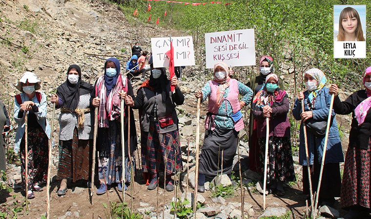 Rize İkizdere’de bulunan İşkencedere Vadisi’nde yapılmak istenen taş ocağına karşı direniş devam ediyor