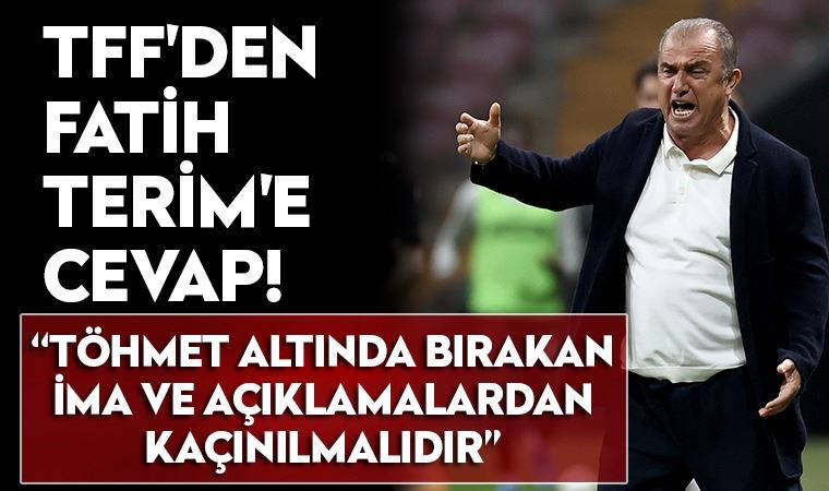 TFF, Fatih Terim'in açıklamalarına cevap verdi