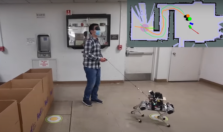 Görme engellilere eşlik edecek robot rehber köpekler geliştirildi