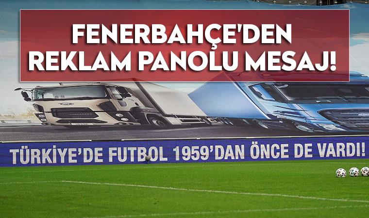Fenerbahçe'den reklam panolarıyla şampiyonluk göndermesi
