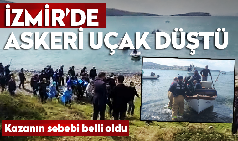 Son dakika gelişmesi... İzmir'de askeri uçak düştü