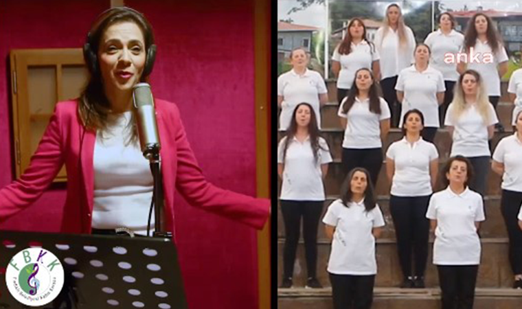 Kadınlardan İstanbul Sözleşmesi türküsü