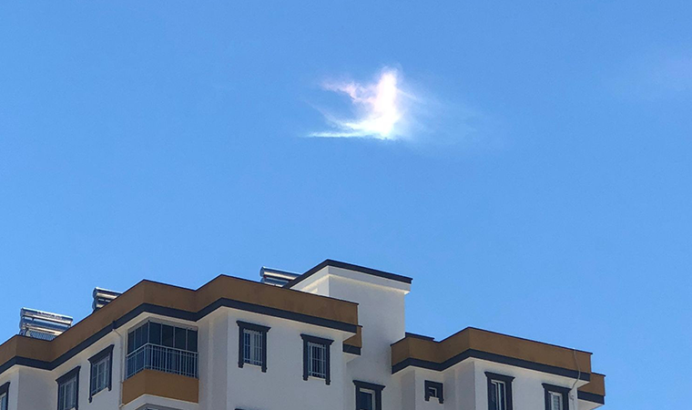 Kozan'da “Ateş gökkuşağı” oluştu