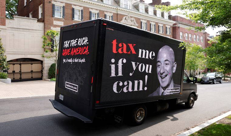 Milyonerler Jeff Bezos'un protesto etti: Vergiler artırılsın