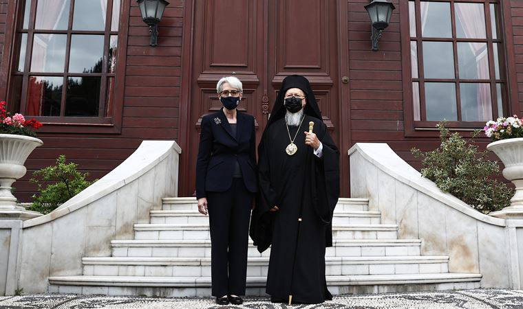 Fener Rum Patriğini ziyaret eden Sherman'dan açıklama