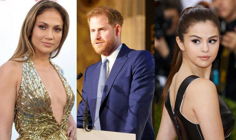 Prens Harry, Jennifer Lopez ve Selena Gomez aşı konseri için bir araya geldi