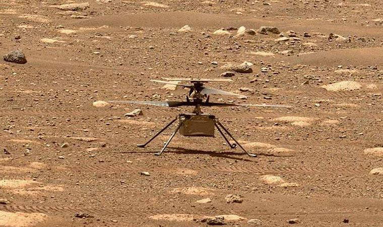 NASA'nın Mars'a gönderdiği keşif aracındaki mini helikopterin uçuşu sırasındaki sesi kayıtlara geçti