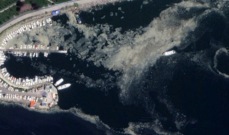 İstanbul’daki müsilaj uzaydan görüntülendi