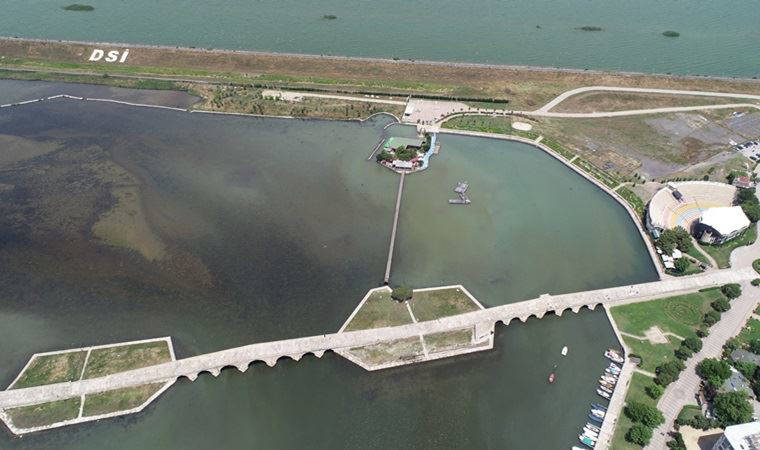 Büyükçekmece Gölü'nün rengi değişti, ölü balıklar kıyıya vurdu