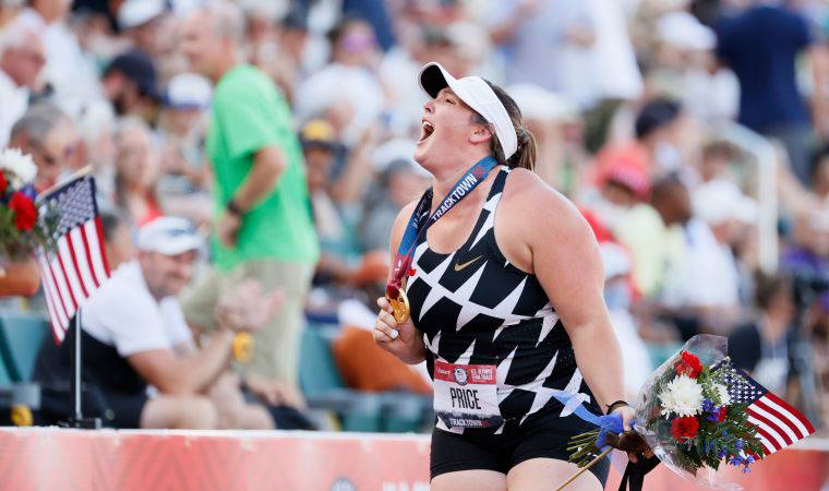 ABD'li sporcu Price, çekiç atmada 80 metreyi geçen ikinci kadın oldu