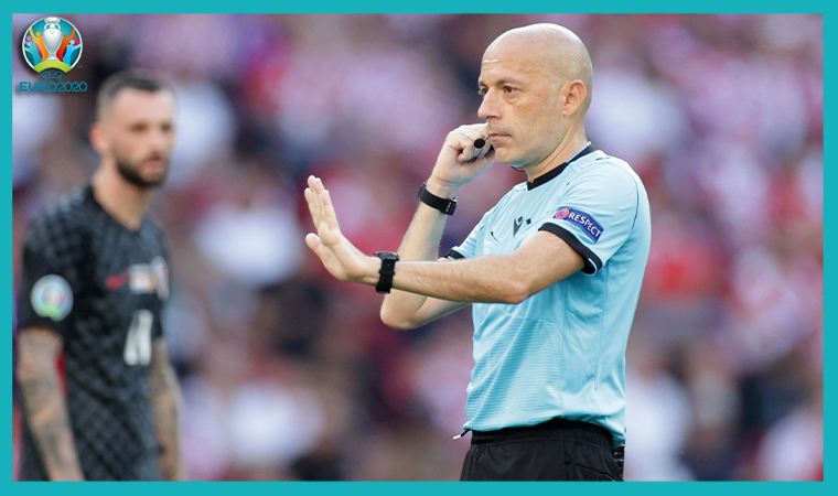 Cüneyt Çakır, EURO 2020'de yönettiği Hırvatistan - İspanya maçı ile tarihe geçti