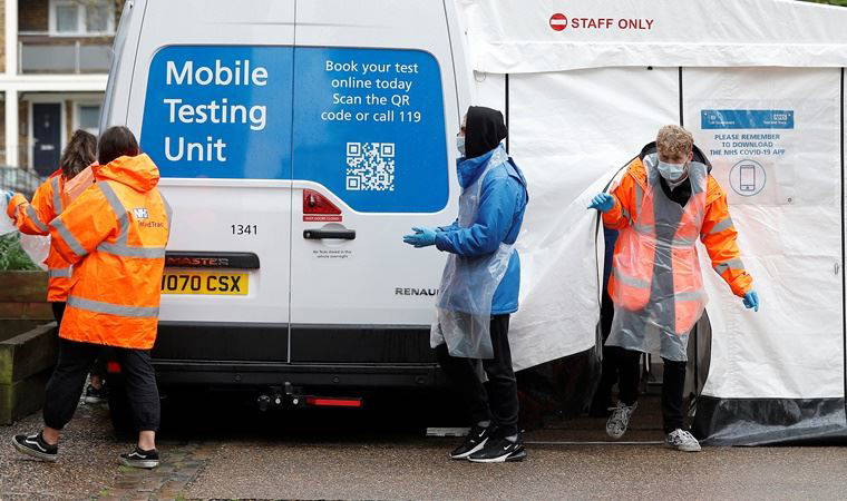 İngiltere'de koronavirüs vakalarında son 149 günün rekoru