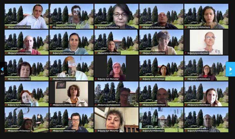 Boğaziçi Üniversitesi mezunları 5. kez 'online nöbet'te: 