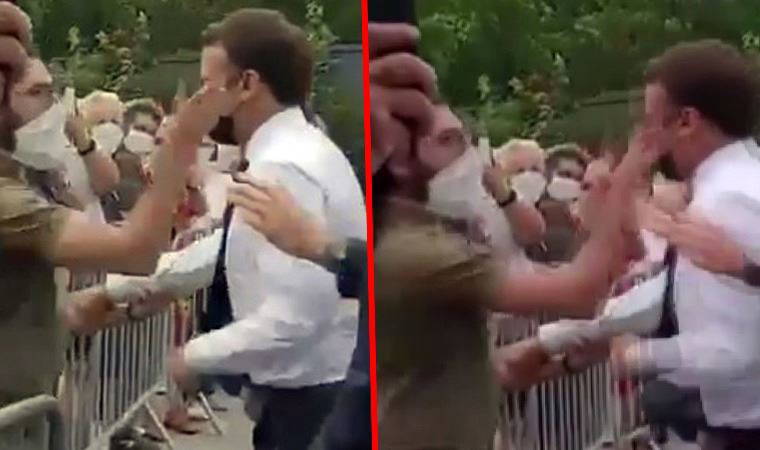 Fransa Cumhurbaşkanı Macron'a tokatlı saldırı