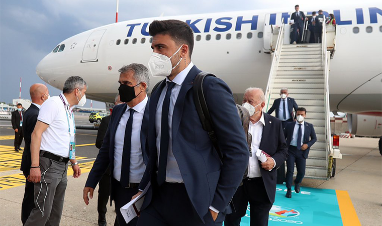 A Milli Futbol Takımı, EURO 2020'ye iki gün kala İtalya'ya geldi