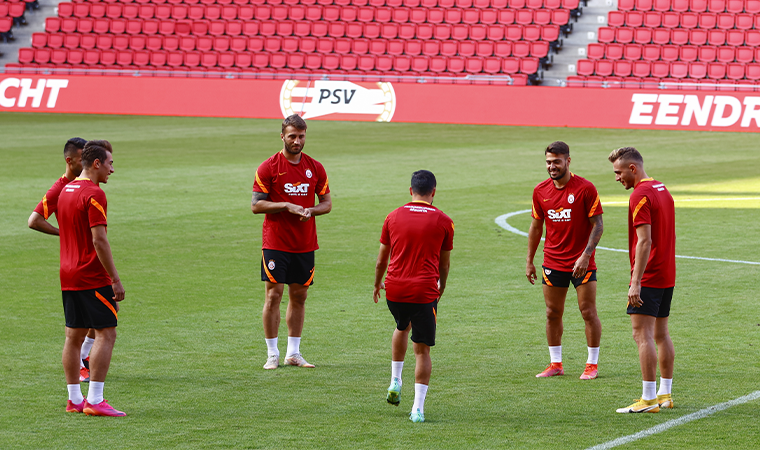Galatasaray, PSV Eindhoven sınavı öncesi son antrenmanını yaptı