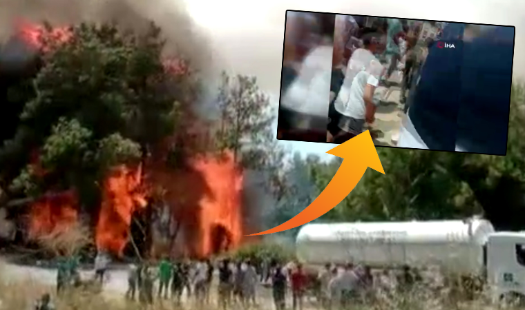 Manavgat'ta panik dolu anlar! Yurttaşlar yangından böyle kaçıştı