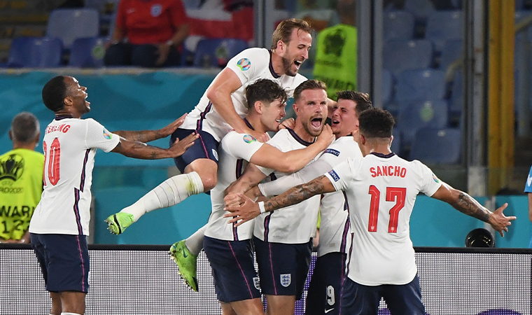 EURO 2020 | Ukrayna'yı eleyen İngiltere, yarı finale yükseldi