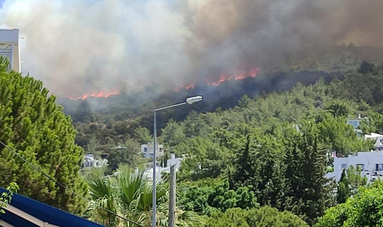 Son dakika gelişmesi... Bodrum’da yangın! Patlama sesi duyuldu