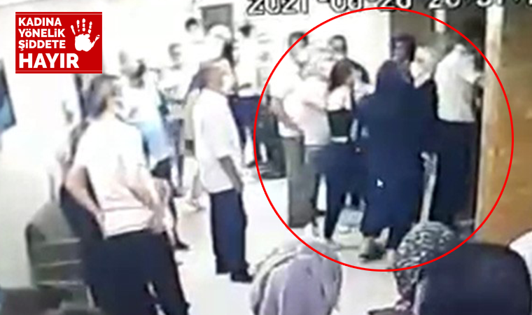 Asansörde kadına şiddet! Anne ve kızına saldırdı