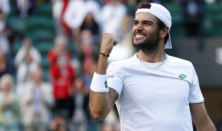 Wimbledon'da son yarı final bileti Berrettini'nin