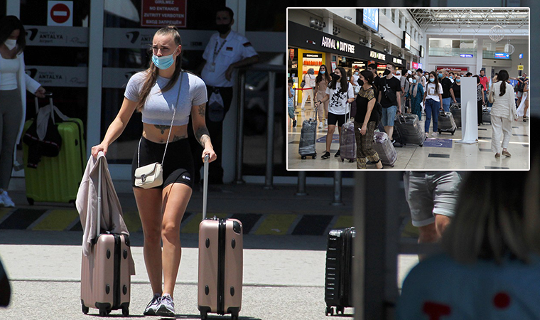 Antalya Havalimanı'nda tarihi yoğunluk
