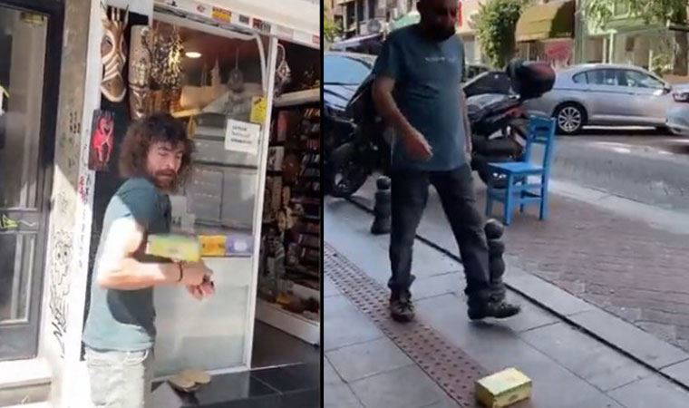 Erdoğan'ın çay fırlatmasına yurttaştan videolu gönderme: Yoldan geçenlerin üzerine çay fırlattı