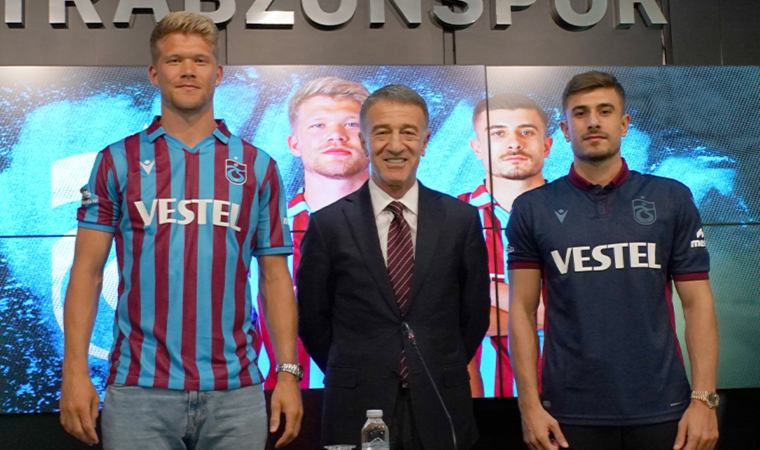 Trabzonspor'da Andreas Cornelius ve Dorukhan Toköz, basına tanıtıldı