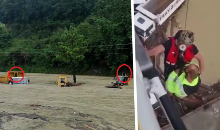 Son dakika... Sinop'ta sel felaketi: Görüntüler korkunç