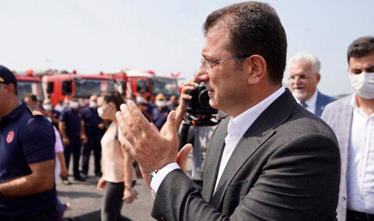 İmamoğlu, yangınlara müdahale eden itfaiyecileri karşıladı!
