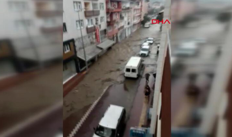Bozkurt'taki sel felaketinin ilk anlarından yeni görüntü