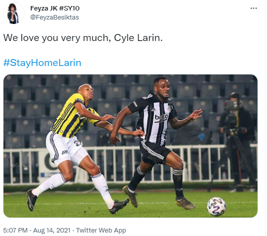 Beşiktaşlı taraftarlar sosyal medyada Cyle Larin için çağrıda bulundu
