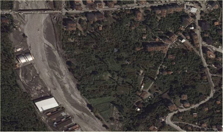 MSB paylaştı! Sel felaketinin yaşandığı bölge uzaydan görüntülendi