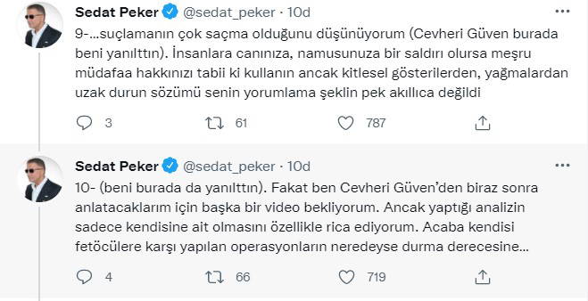 Sedat Peker'in iddiası: AKP ve FETÖ mahrem görüşme yapıyor