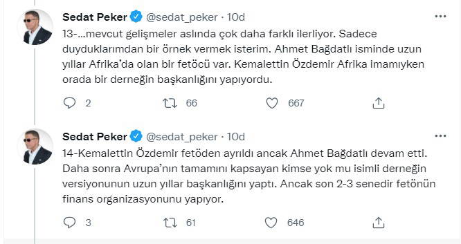 Sedat Peker'in iddiası: AKP ve FETÖ mahrem görüşme yapıyor