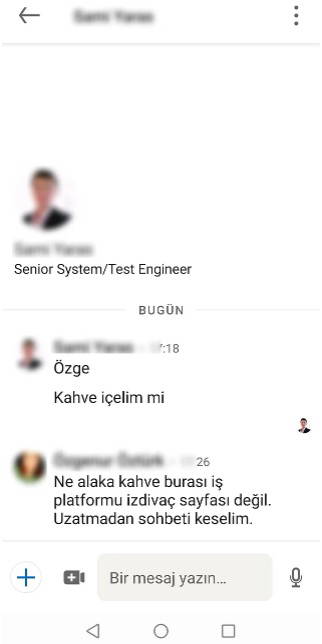 İş ararken gelen taciz mesajlarını ifşa etti