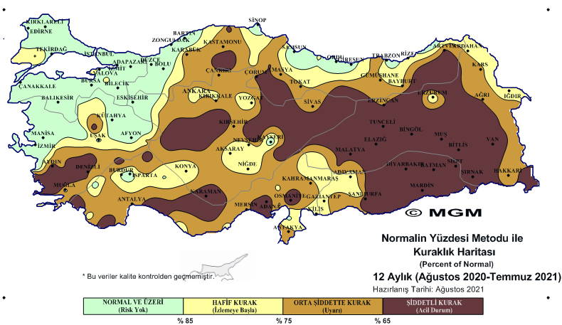 Korkutan haritalar: 'Olağanüstü' ve 'şiddetli kuraklık' yaşanıyor