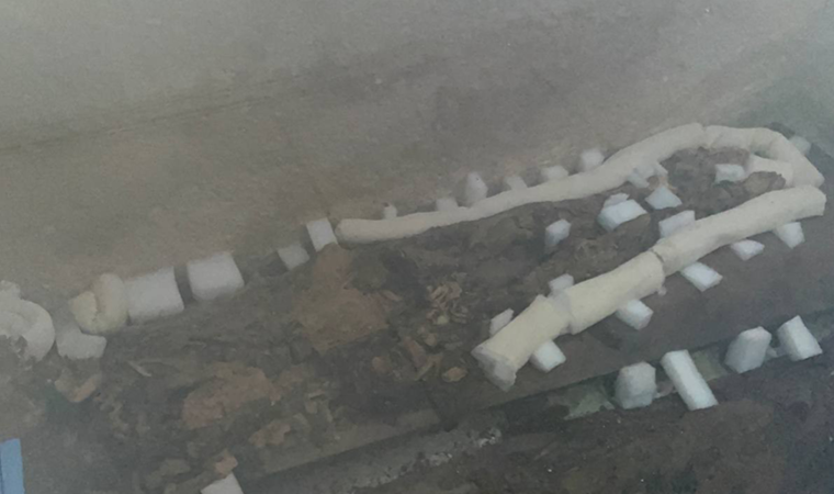 Lahit içerisindeki mumyalanmış anne ve kız ilk defa görüntülendi